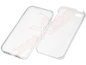 360º protection transparent TPU case for Apple iPhone 5 / 5S / SE (2016) A1662, A1723, A1724